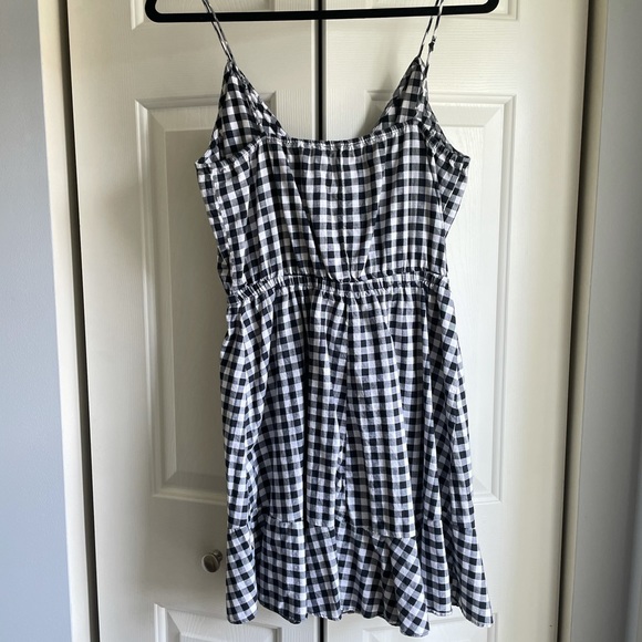 Express Black and White Checkered Mini Dress - Picture 3 of 4